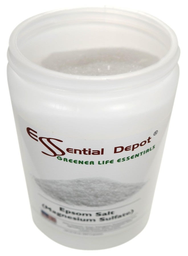 Essential Depot Epsom Salt - Epsom Salts- Magnesium Sulfate (Heptahydrate) - MgSO4-2 lb - Safety Sealed Resealable HDPE Container, Microwave Safe (Remove foil Seal), Freezer Safe - Image 3